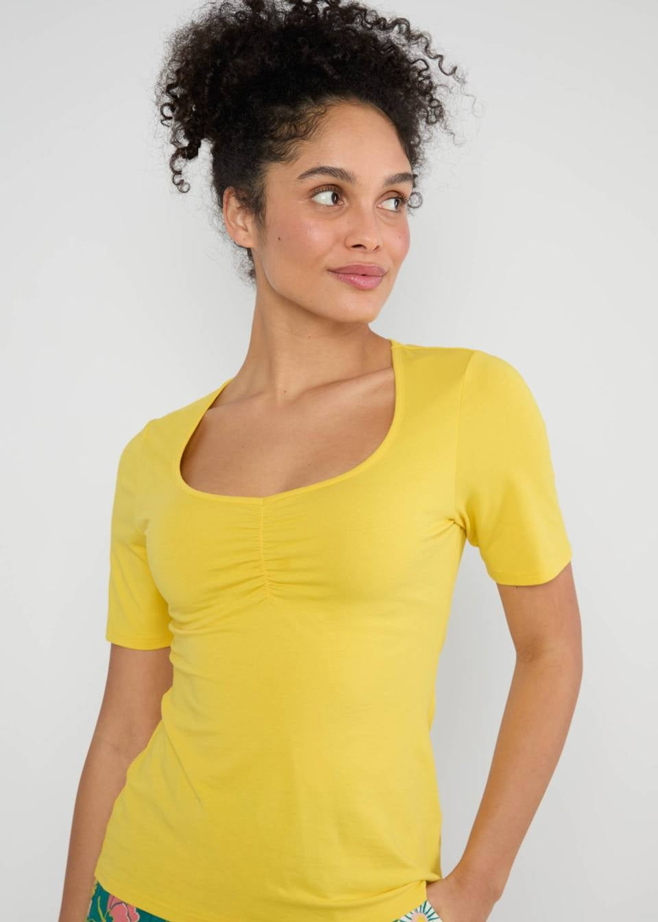 Blutsgeschwister Shirt "Balconnet Fèminin" gelb