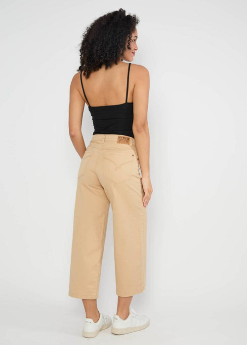 Blutsgeschwister Hose "High Waist Culotte" beige