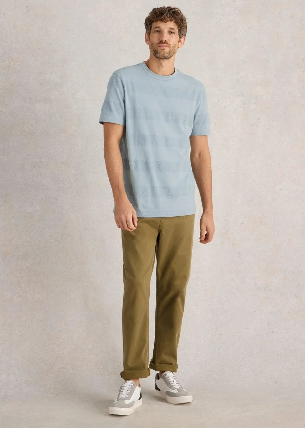 White Stuff T-Shirt hellblau/Streife