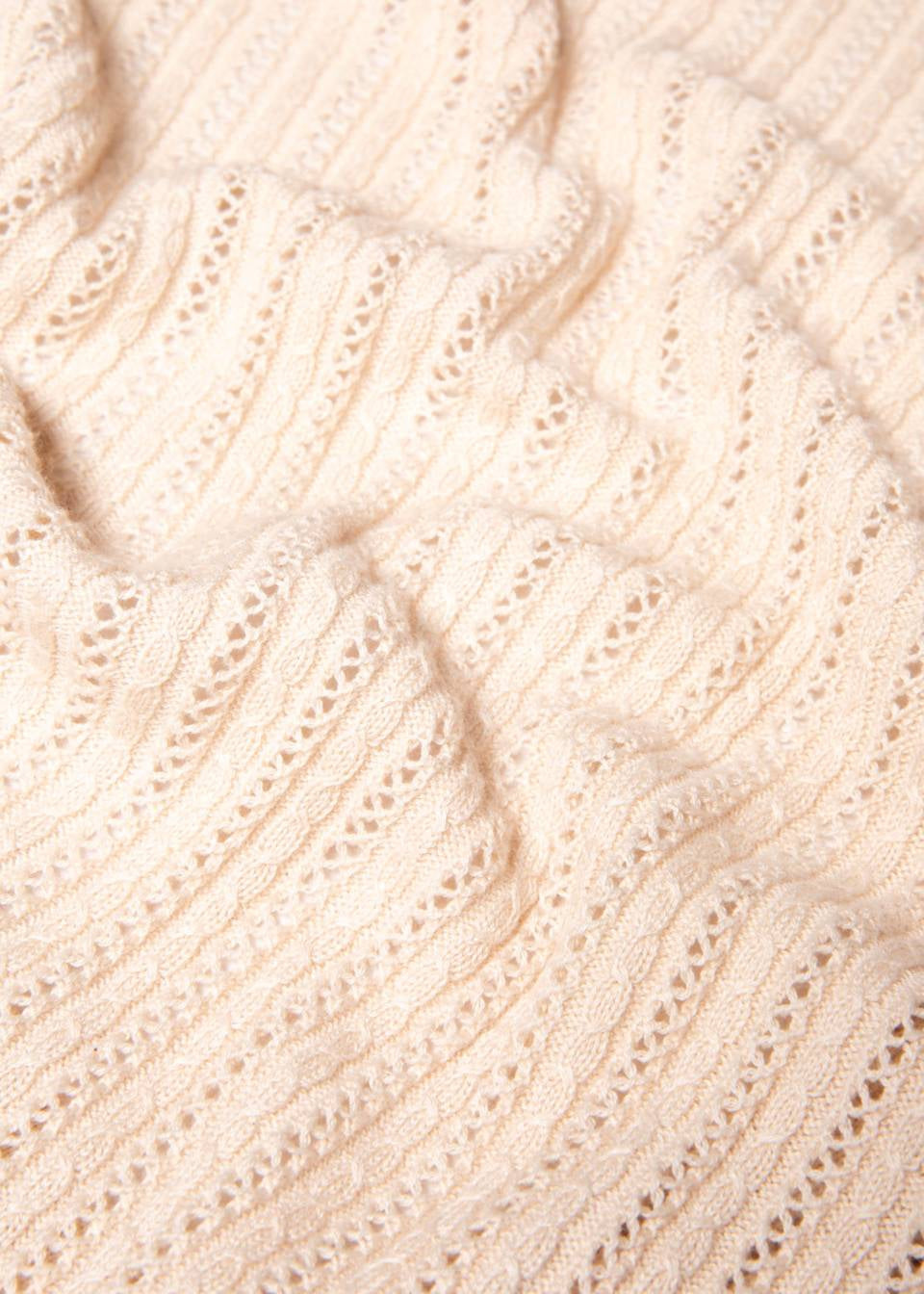 Blutsgeschwister Strickjacke "Fary Wrap" creme