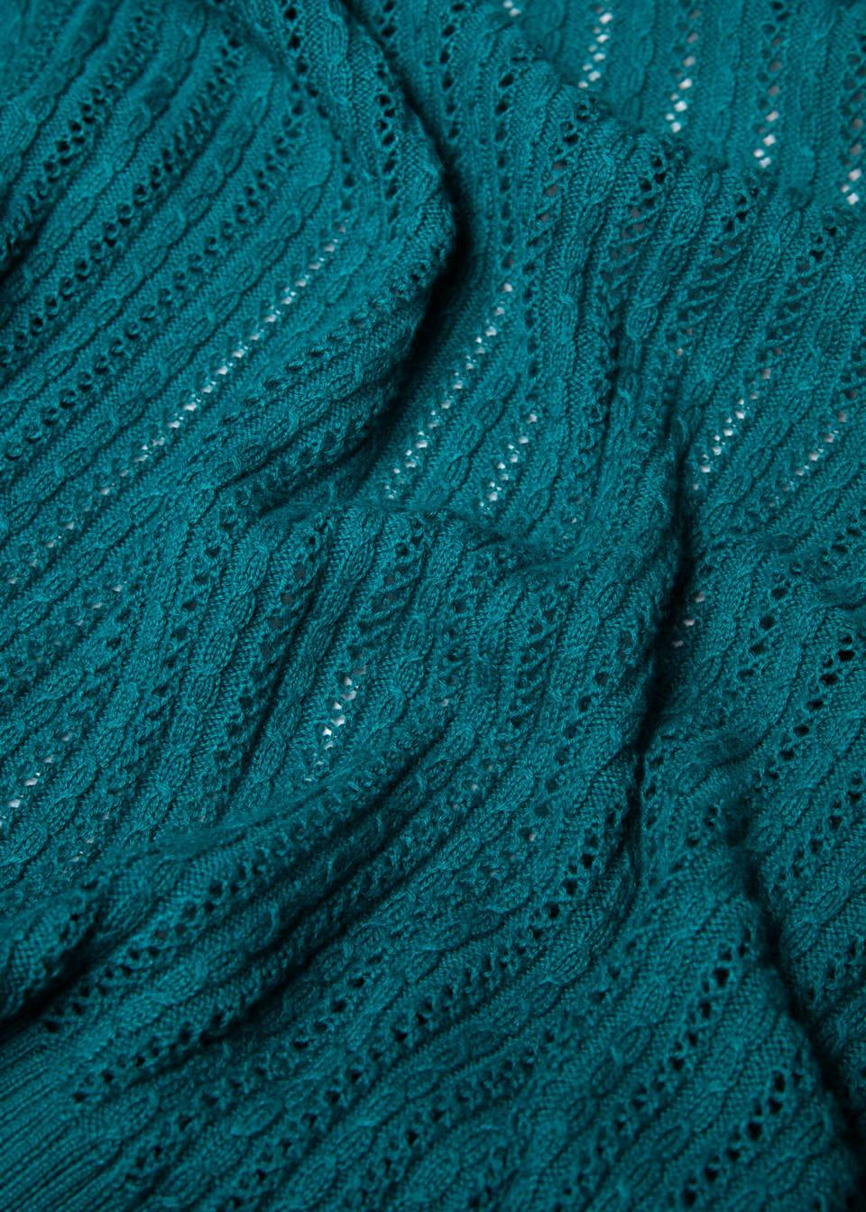 Blutsgeschwister Strickjacke "Fary Wrap" petrol