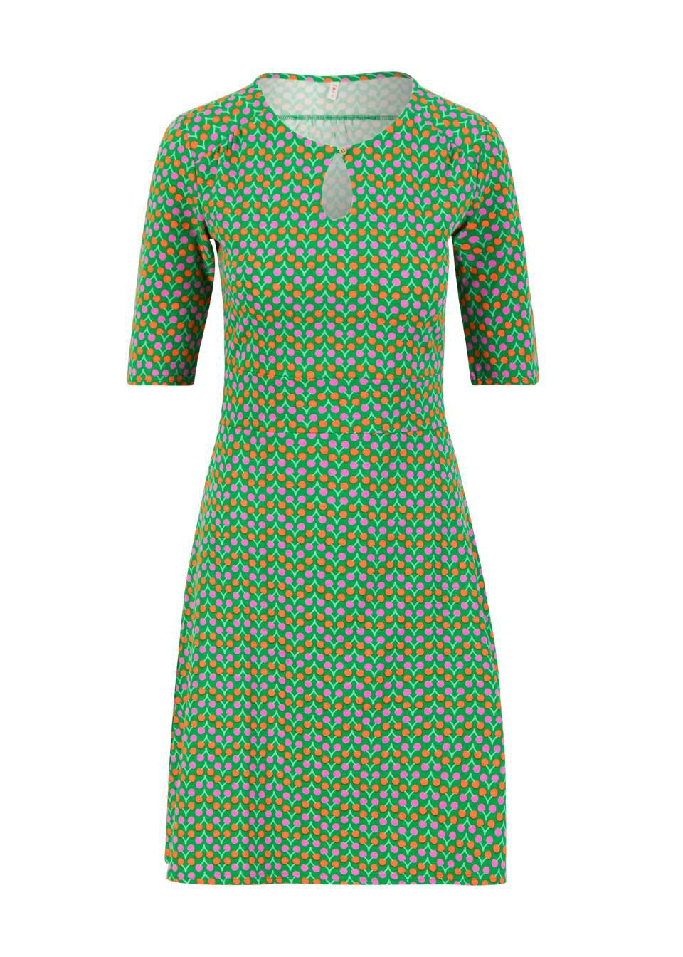 Blutsgeschwister Kleid "Hootchy Kootchy Petite" grün/gemustert