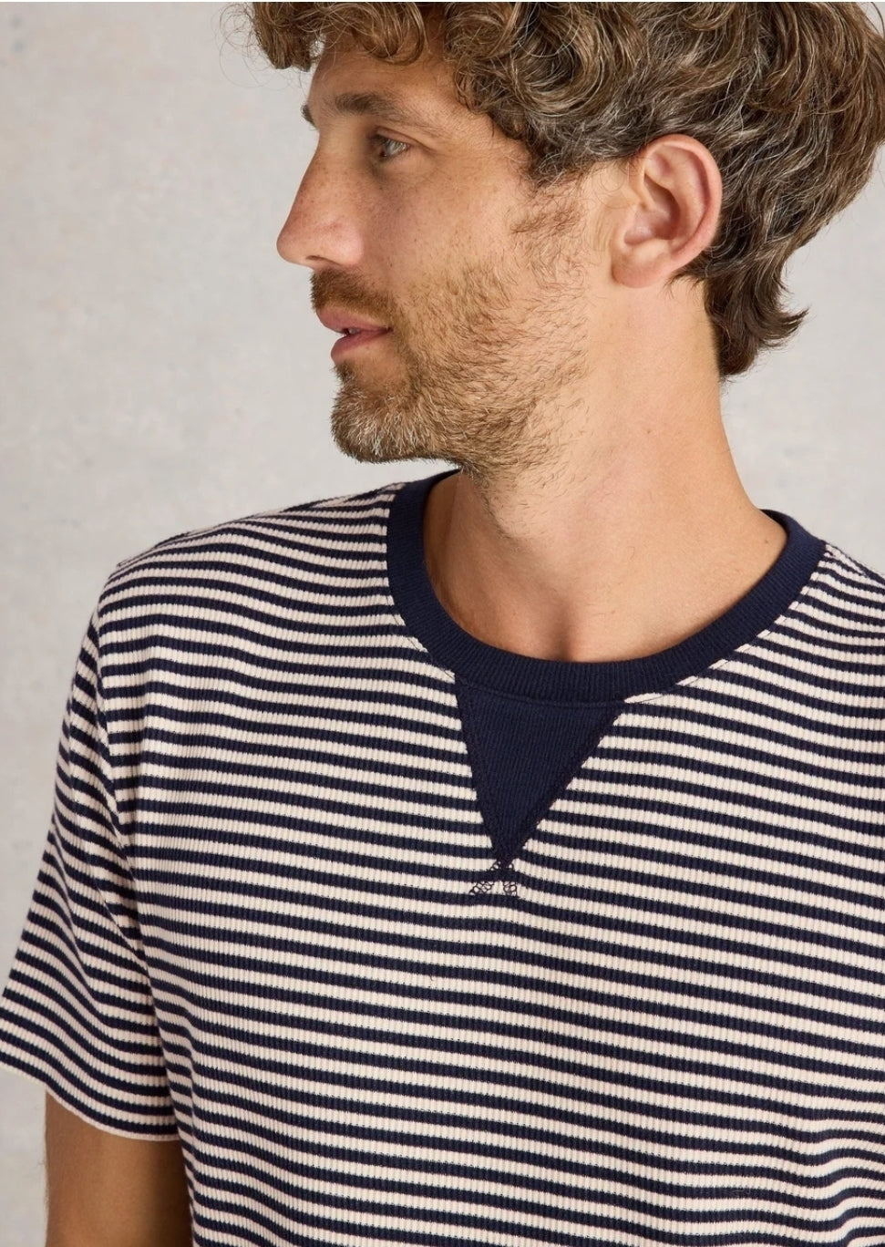 White Stuff T-Shirt blau/weiß gestreift