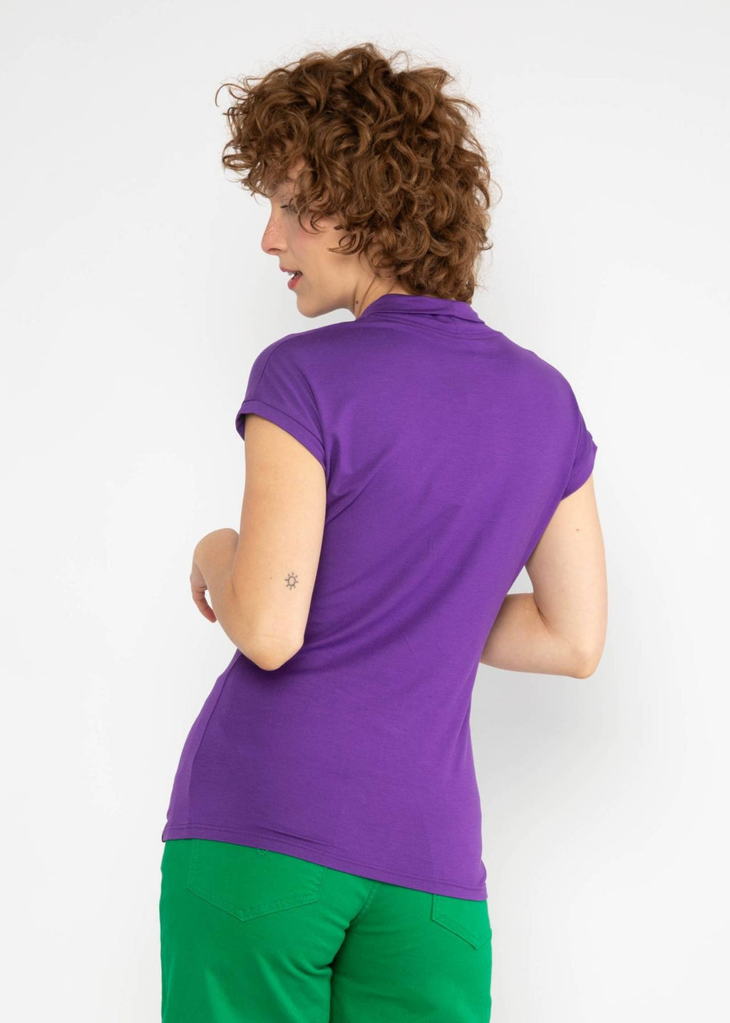 Blutsgeschwister Shirt "Mon Cher Cache-Cœur" lila