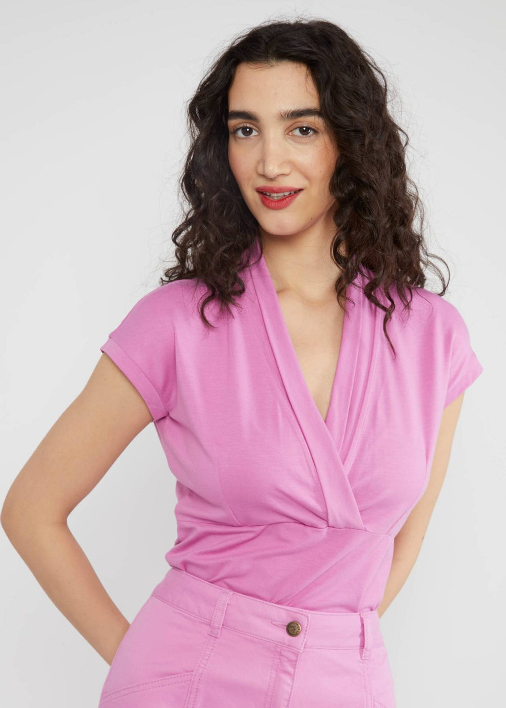 Blutsgeschwister Shirt "Mon Cher Cache-Cœur" rosa