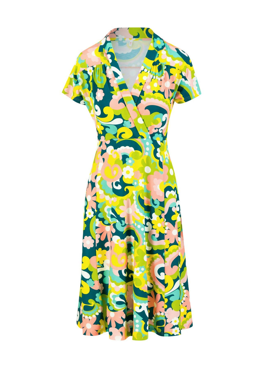 Blutsgeschwister Kleid "Hedoiste d'Ètè" grün/bunt gemustert