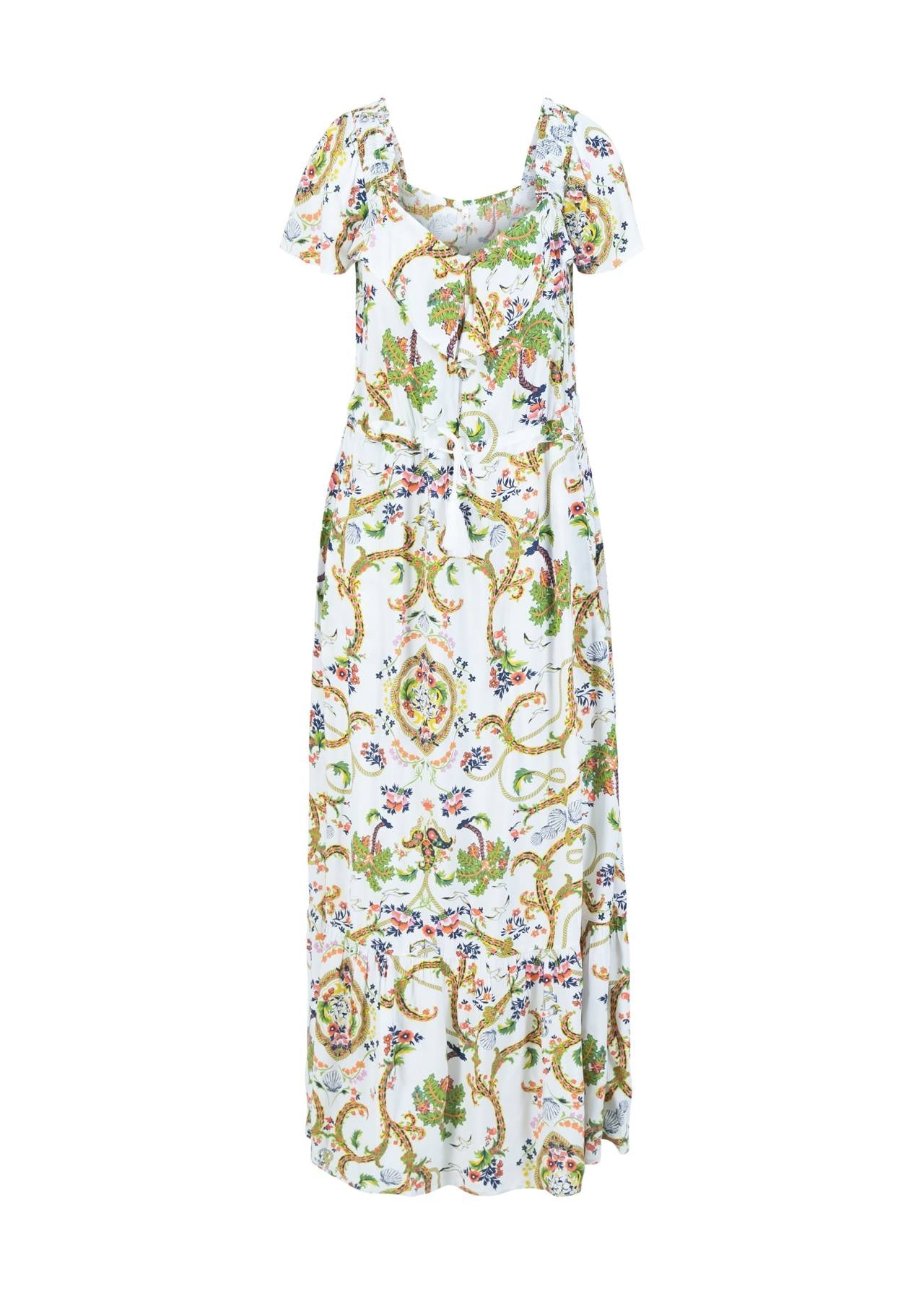 Blutsgeschwister Kleid "Breeze of Tenderness" weiß/gemustert