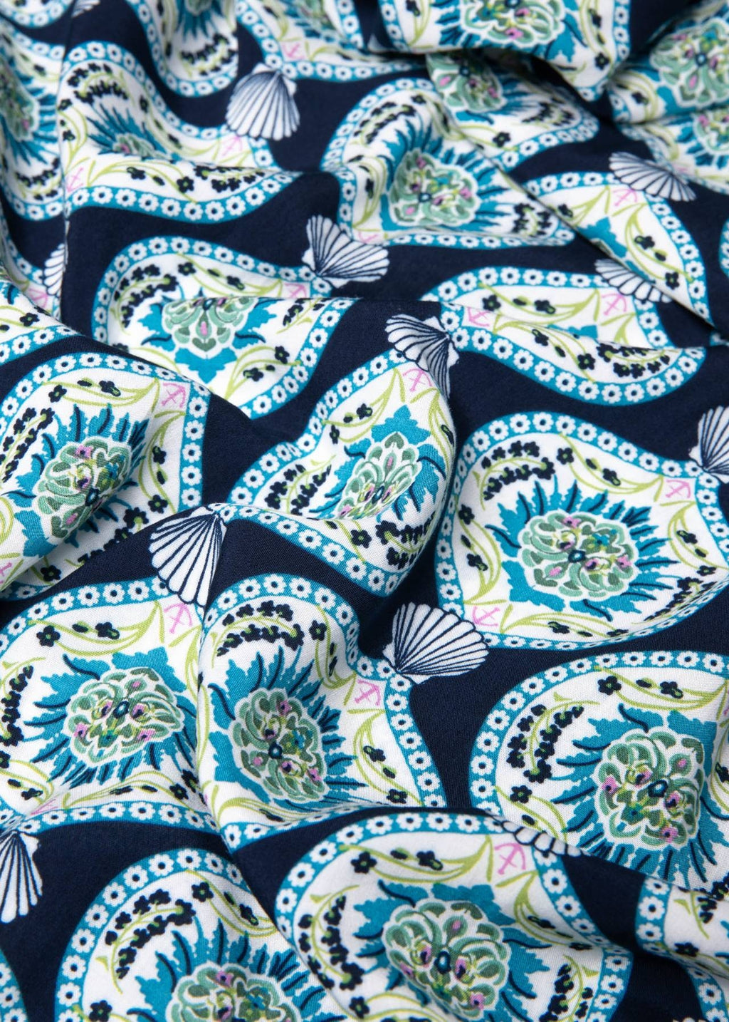 Blutsgeschwister Hose "Breezy Palazzo" blau/gemustert