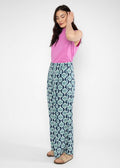 Blutsgeschwister Hose "Breezy Palazzo" blau/gemustert