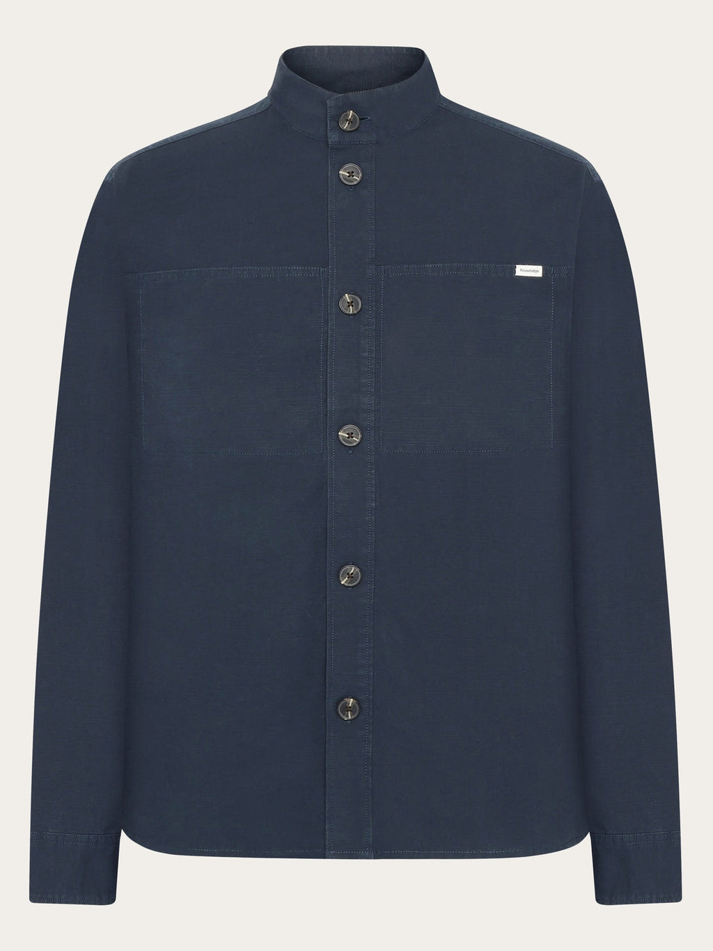 Knowledge Cotton Hemd-Jacke blau