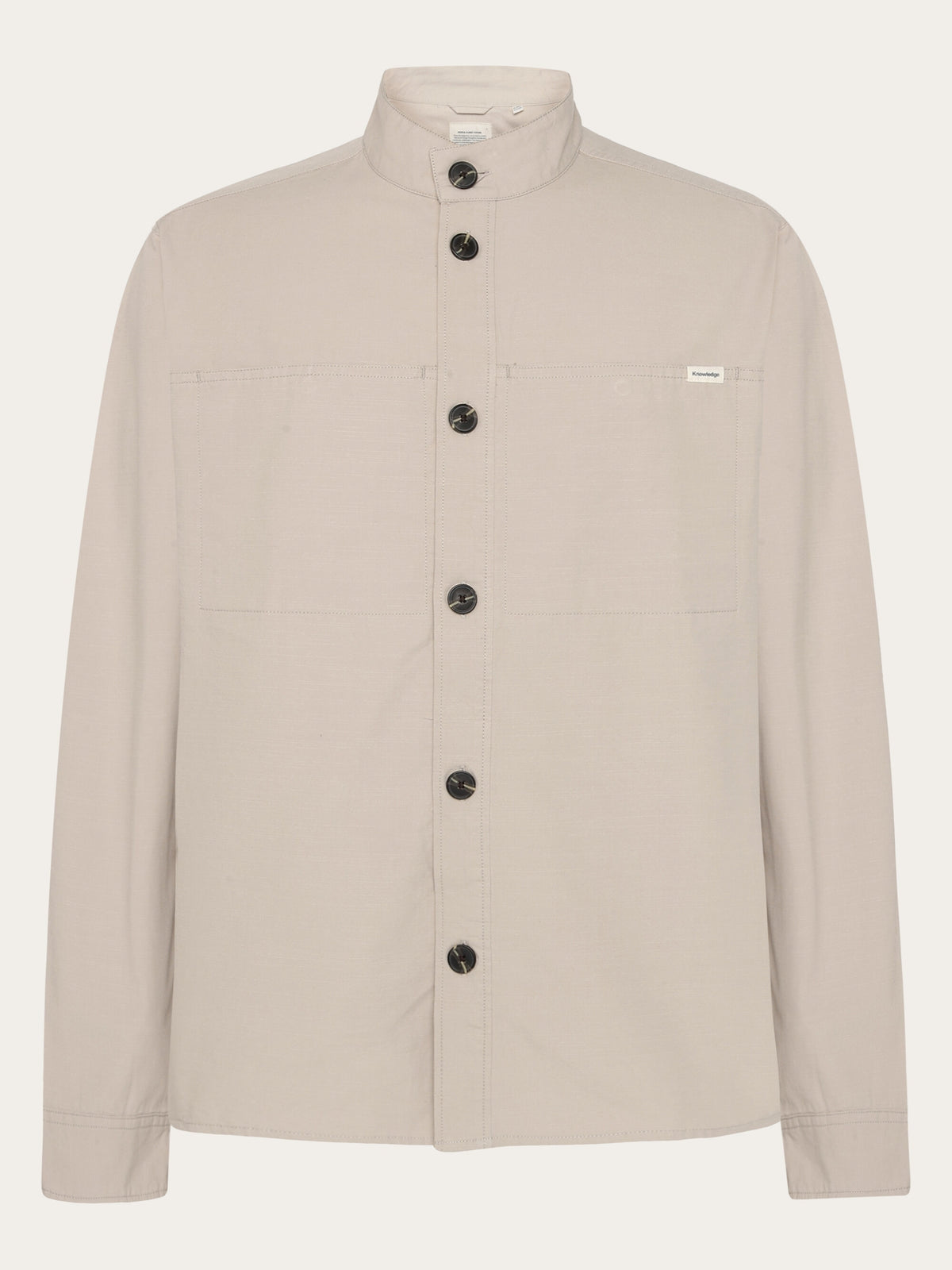 Knowledge Cotton Hemd-Jacke beige