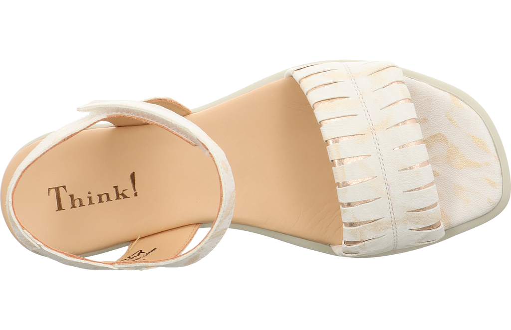 Think Sandale "Vivi" weiß/gold