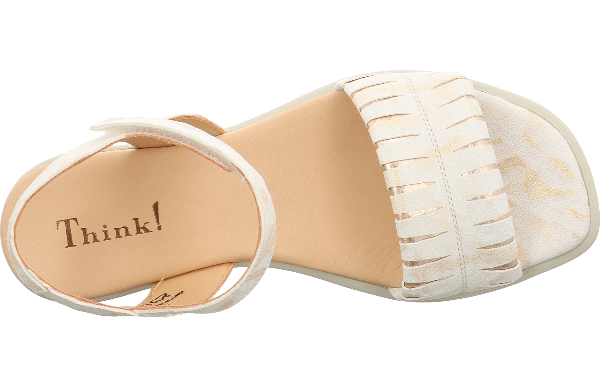 Think Sandale "Vivi" weiß/gold