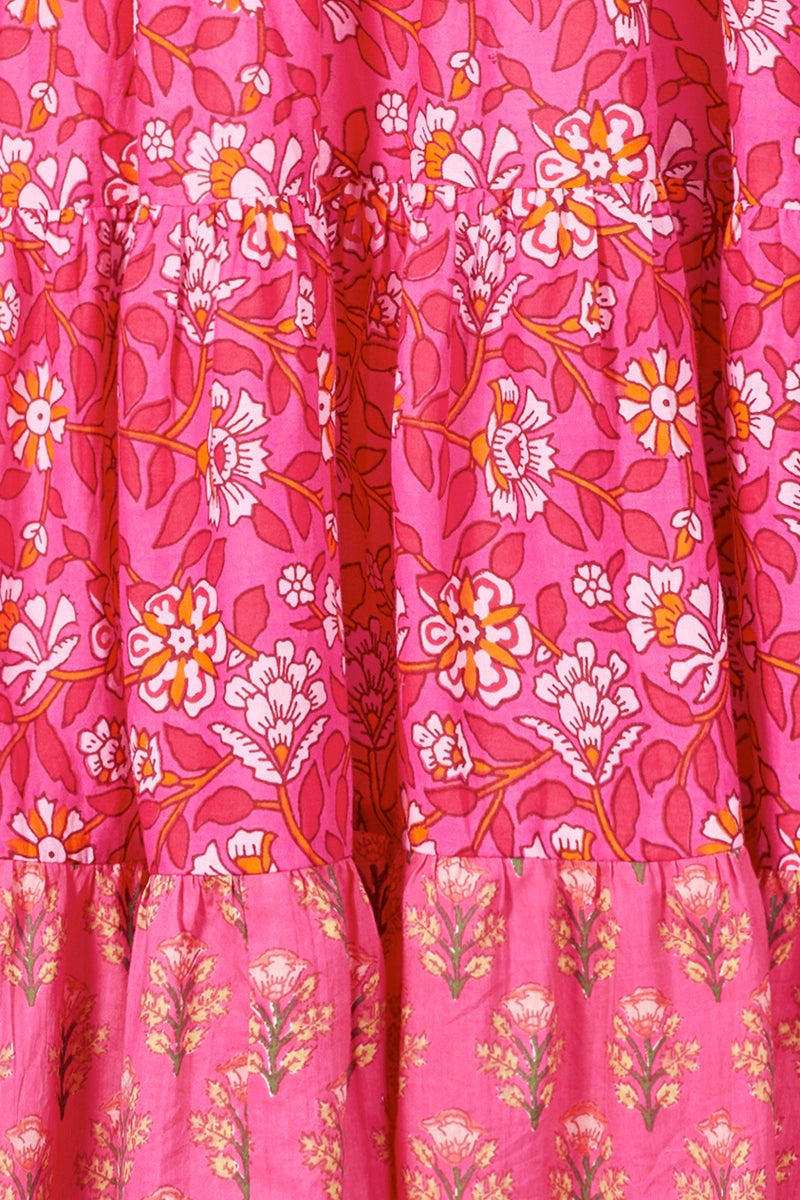 Himalaya Kleid pink/geblümt