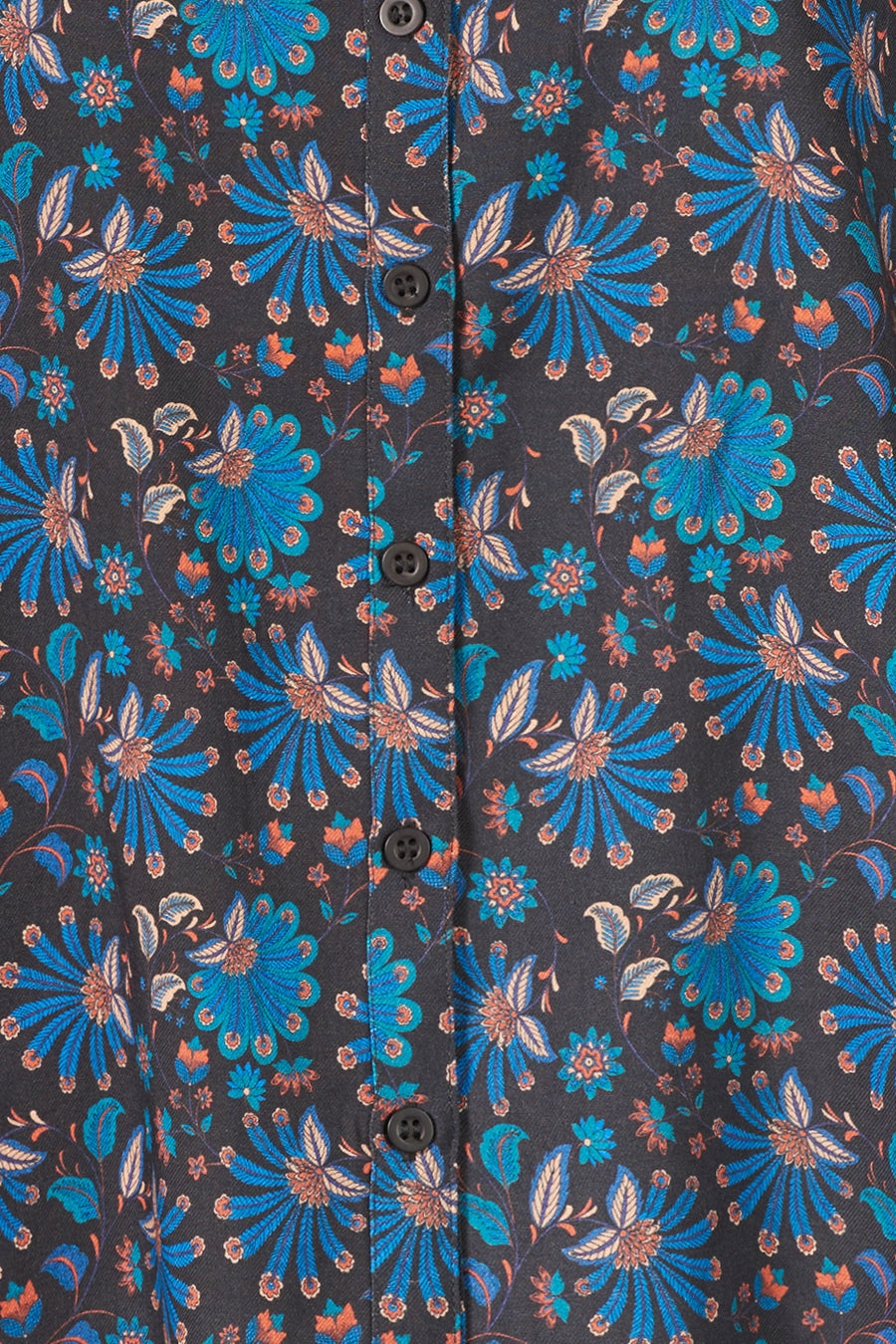 Himalaya Bluse blau/geblümt