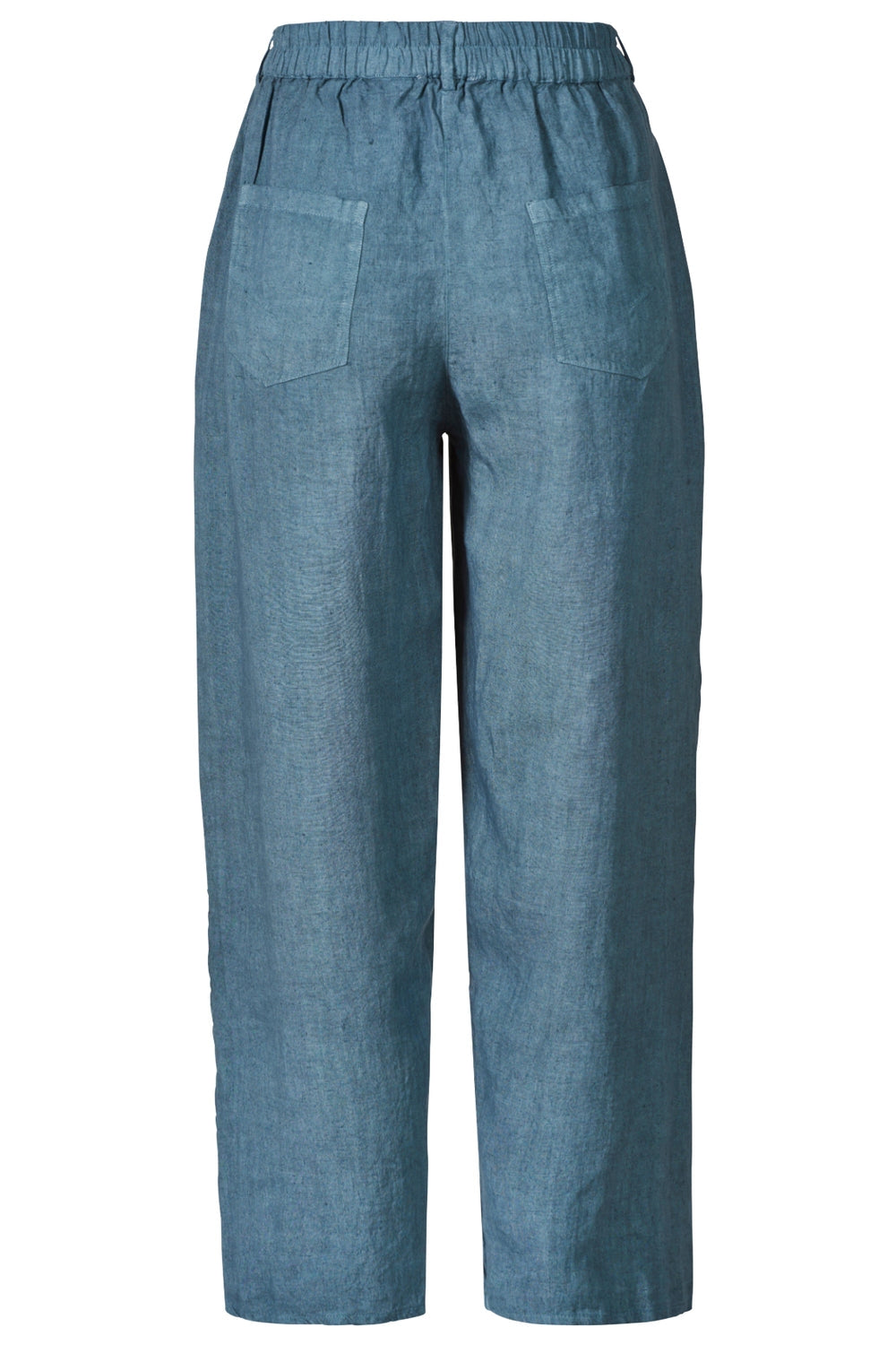 Himalaya Hose aus Leinen blau