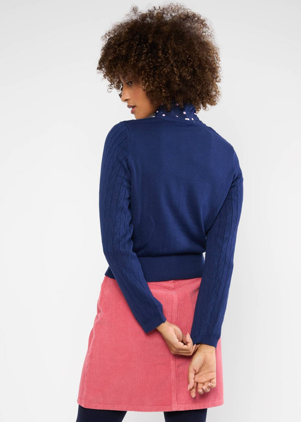 Blutsgeschwister Strickjacke "Save the World" blau