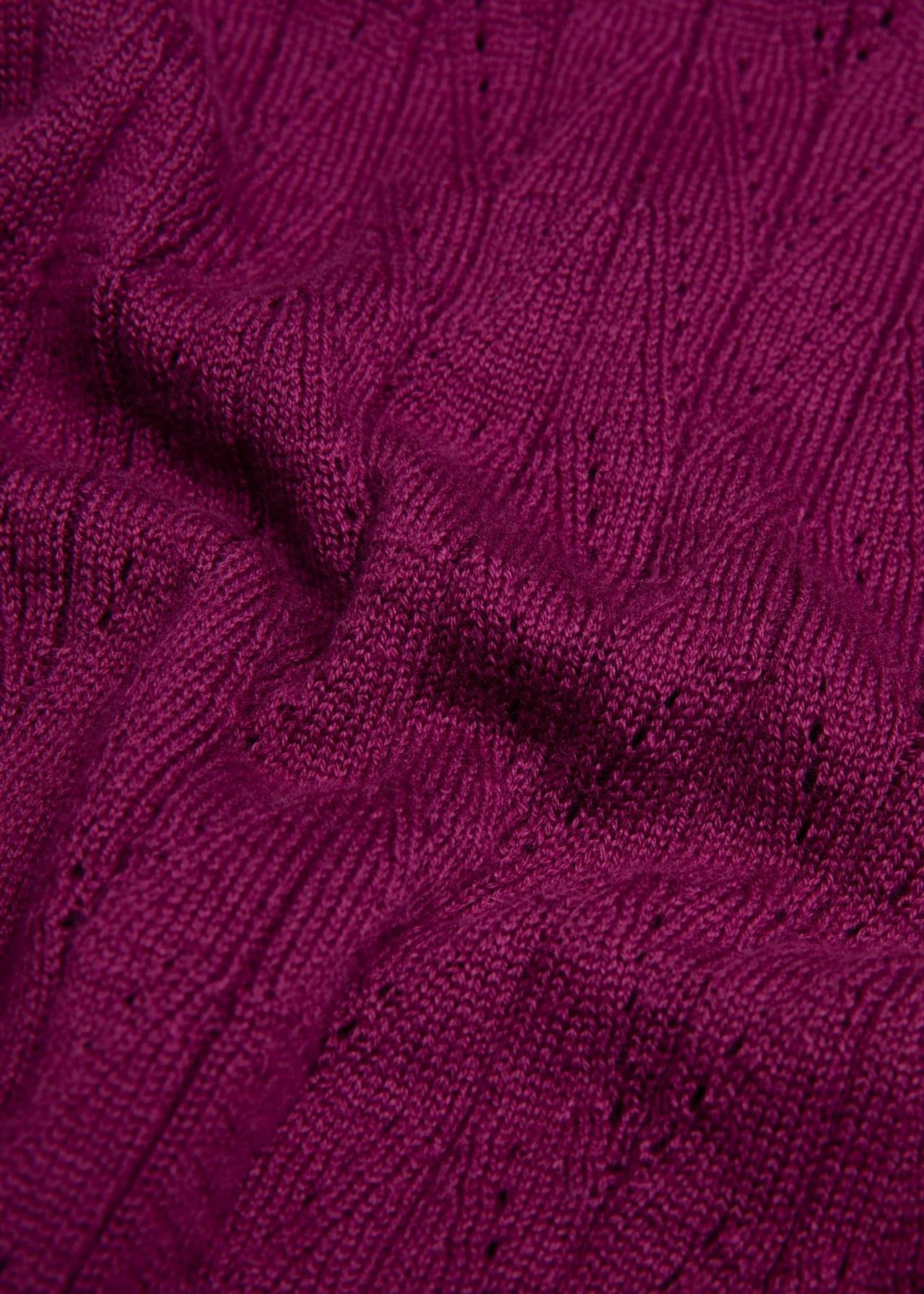 Blutsgeschwister Strickjacke "Save the World" beere