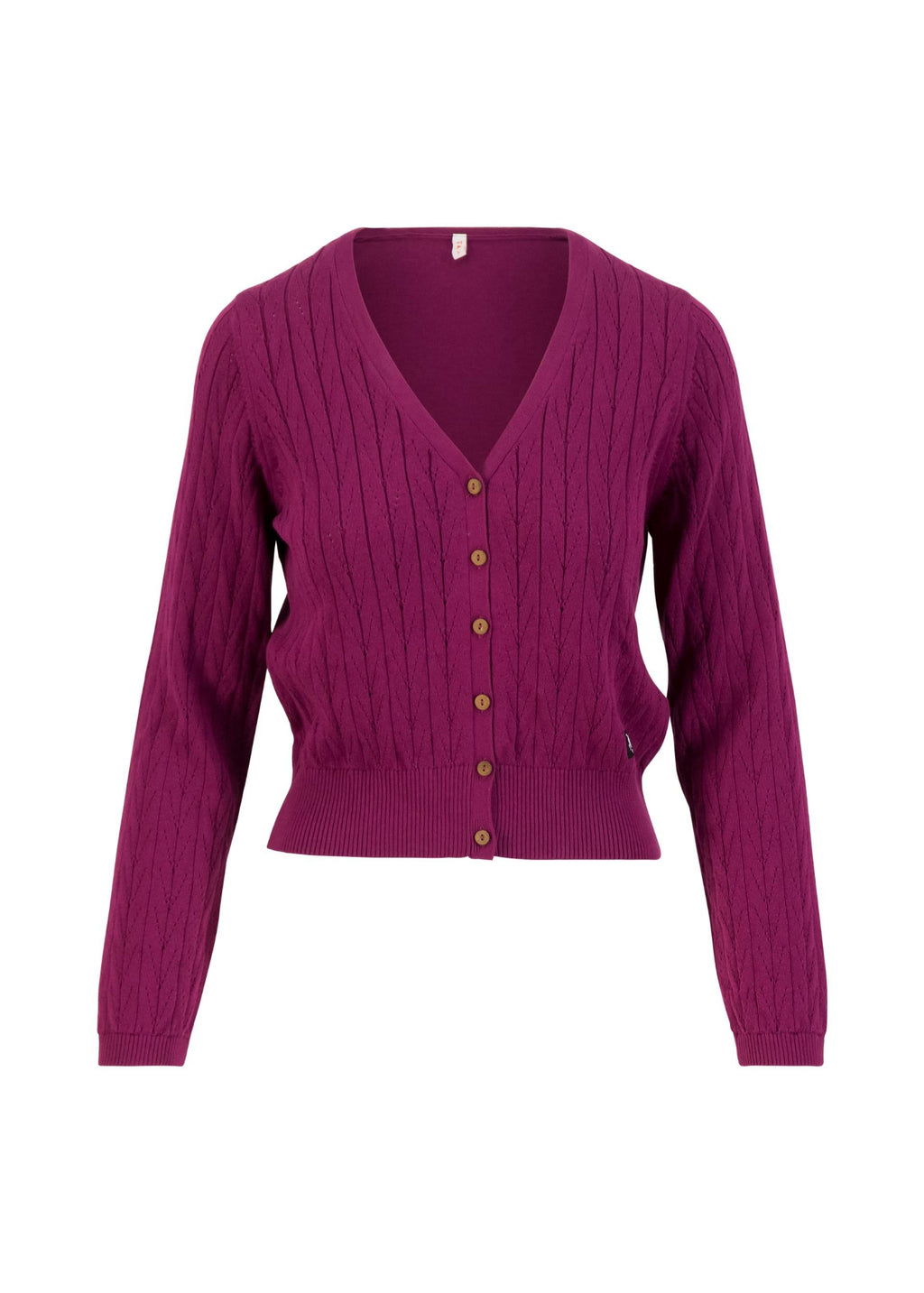 Blutsgeschwister Strickjacke "Save the World" beere