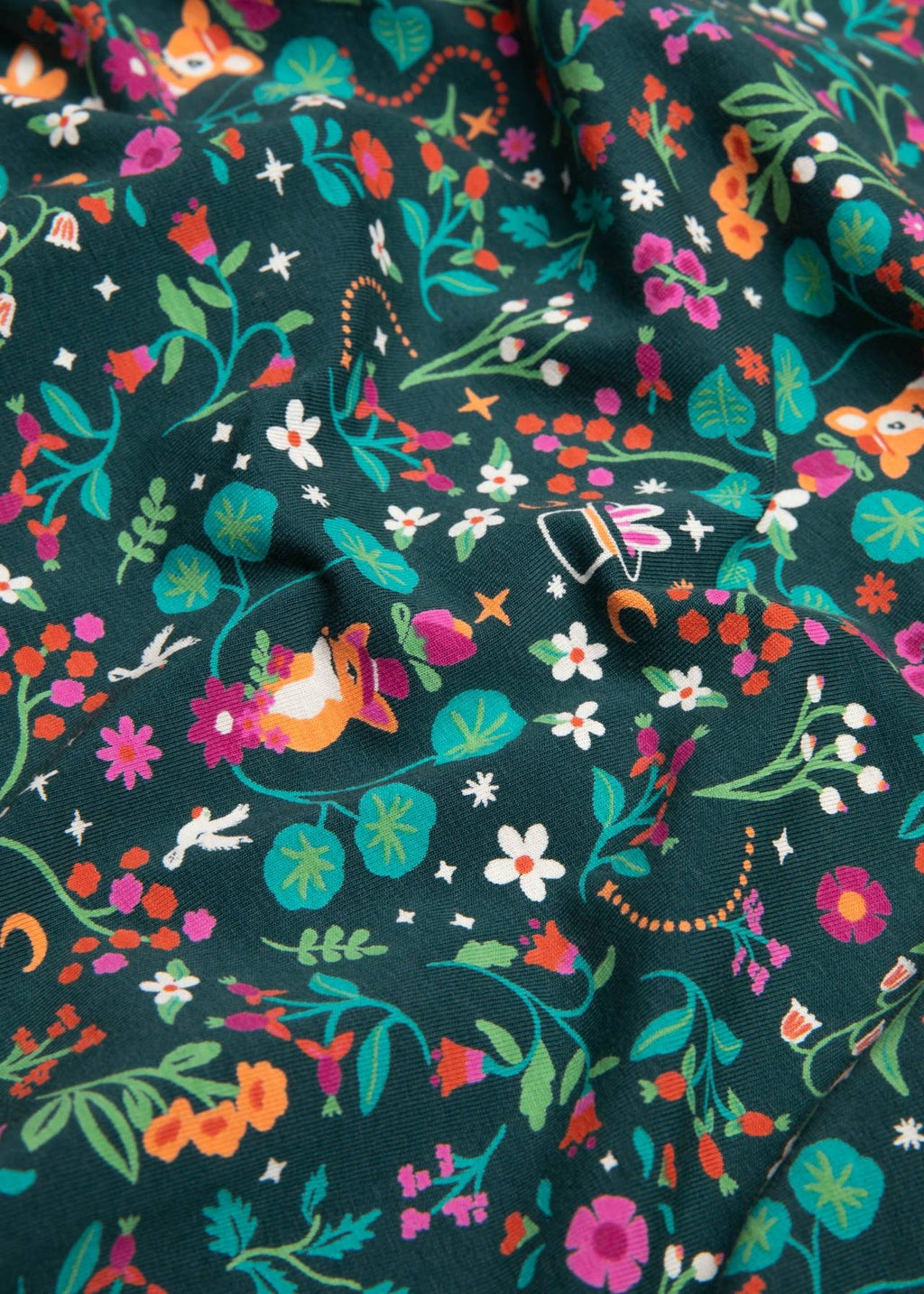 Blutsgeschwister Kleid "Hootchy Kootchy Petite" grün/gemustert