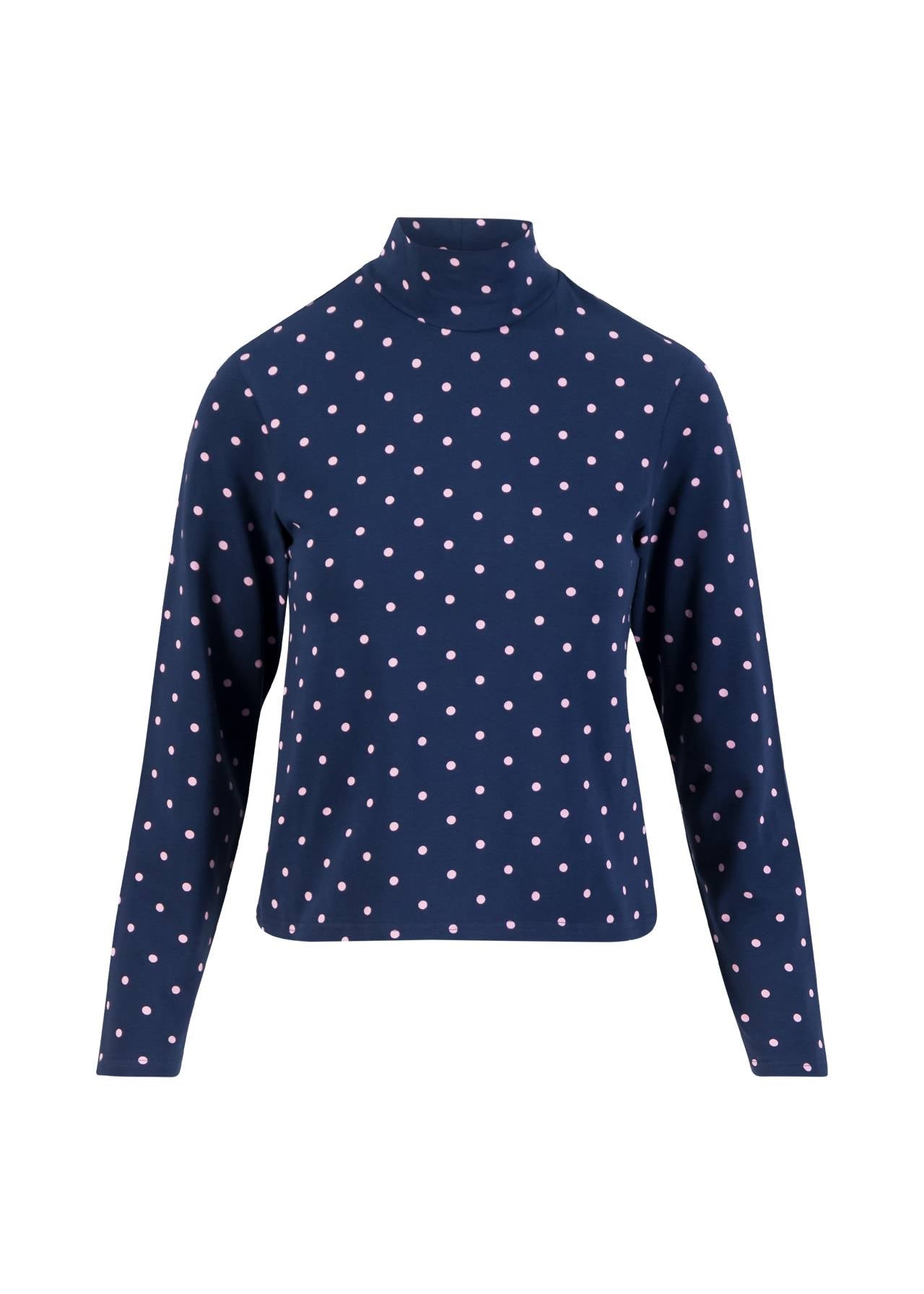 Blutsgeschwister Shirt "The Ease of Relase" blau/rosa gepunktet