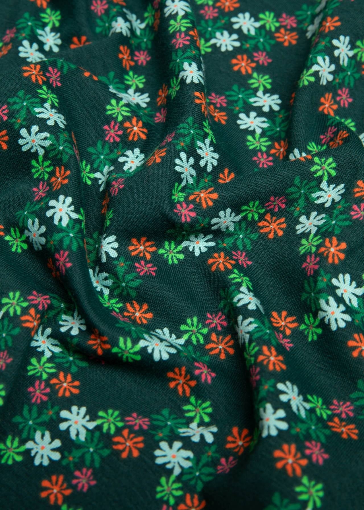 Blutsgeschwister Shirt "The Ease of Relase" grün/geblümt