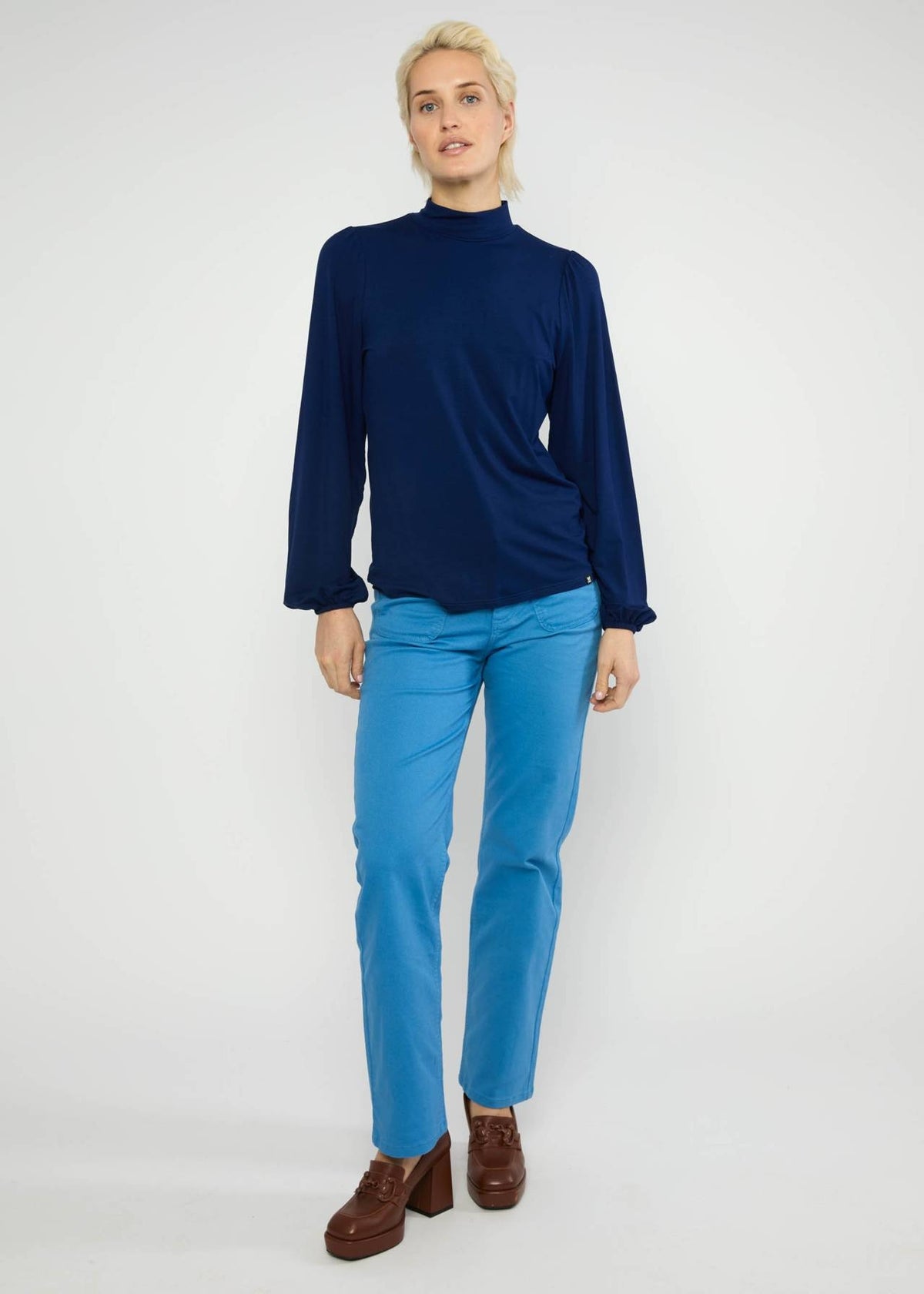 Blutsgeschwister Shirt "Lonely Lips Angel" blau