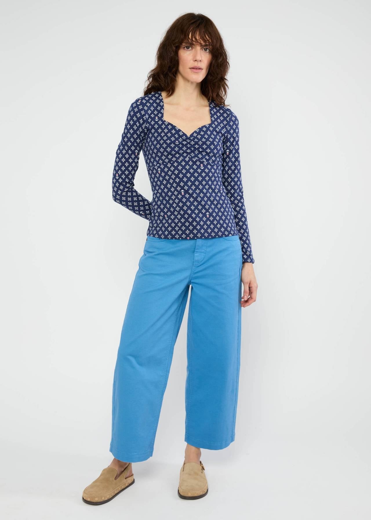 Blutsgeschwister Shirt "Princess Dream" blau/gemustert
