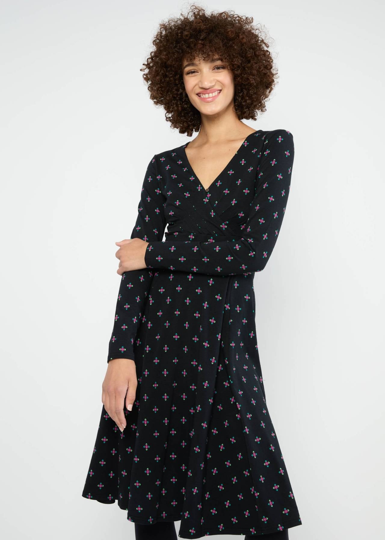 Blutsgeschwister Kleid "Shalala Tralala" schwarz/gemustert