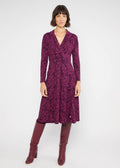 Blutsgeschwister Kleid "Hedoiste Libre" beere/gemustert