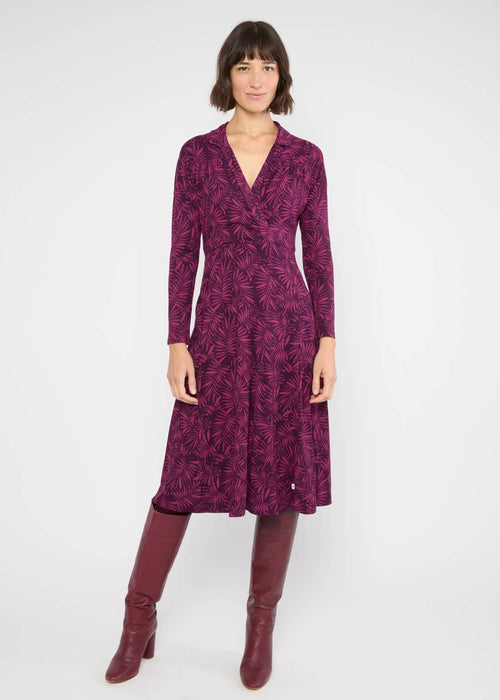 Blutsgeschwister Kleid "Hedoiste Libre" beere/gemustert