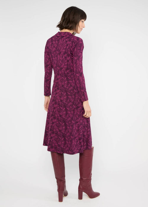Blutsgeschwister Kleid "Hedoiste Libre" beere/gemustert