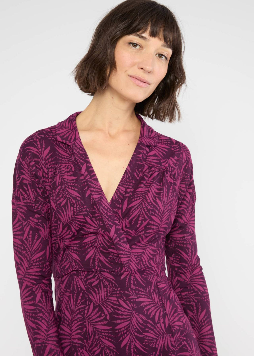 Blutsgeschwister Kleid "Hedoiste Libre" beere/gemustert