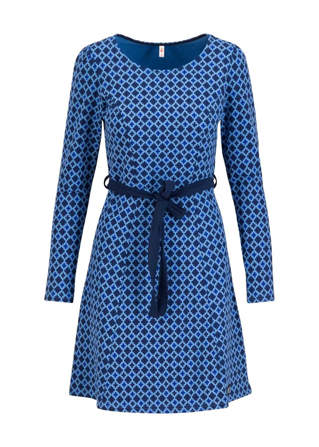 Blutsgeschwister Kleid "Très Charmeuse" blau/gemustert