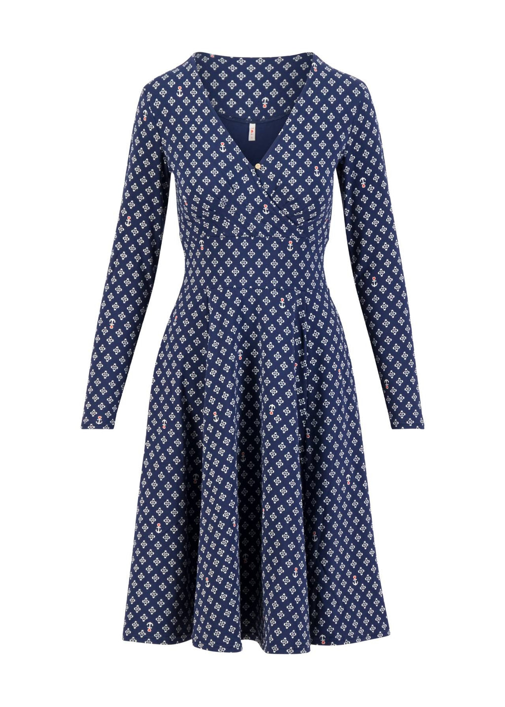 Blutsgeschwister Kleid "Shalala Tralala" grün/petrol gemustert