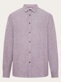 Knowledge Cotton Hemd berre/creme Struktur