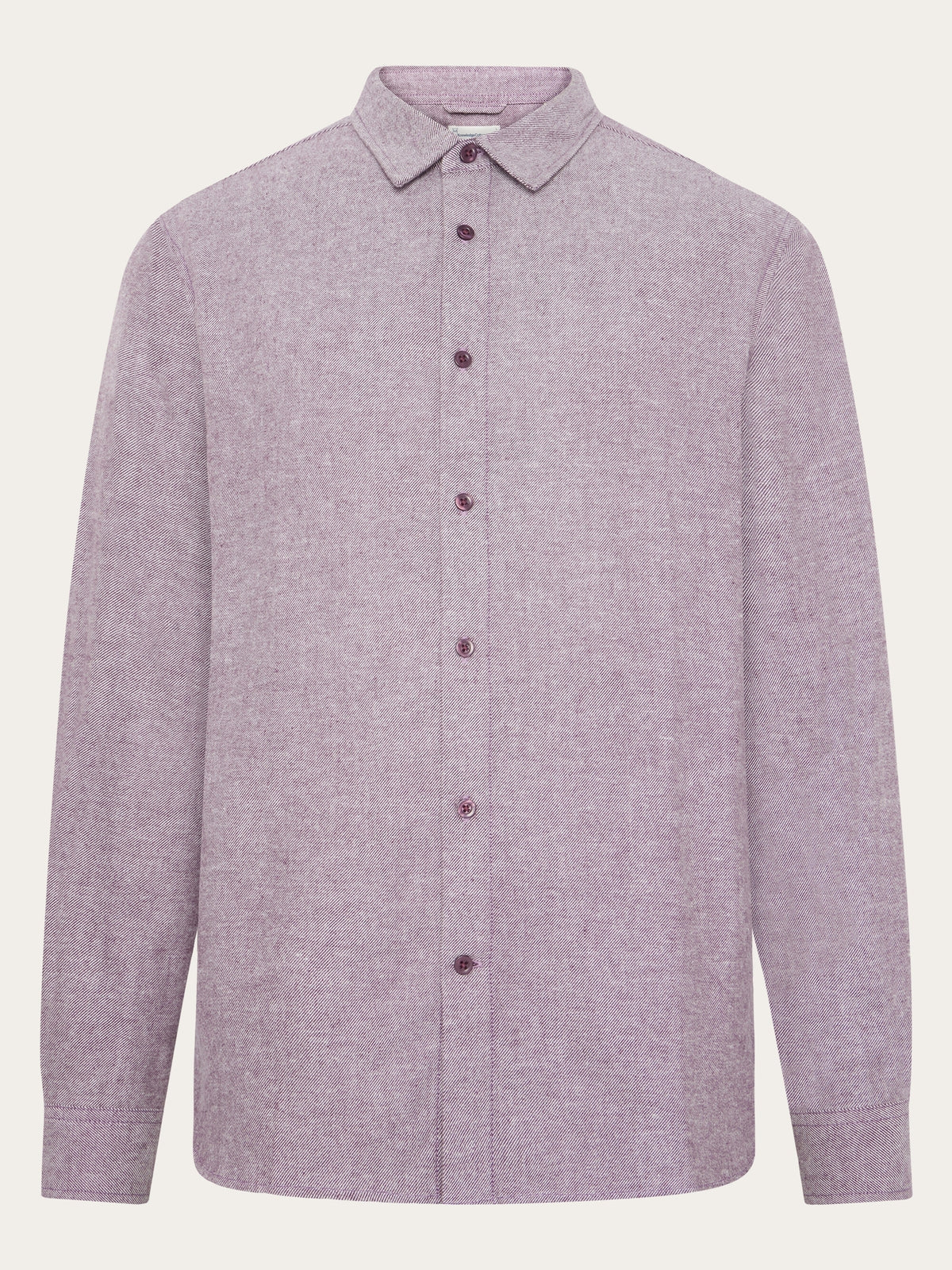Knowledge Cotton Hemd berre/creme Struktur