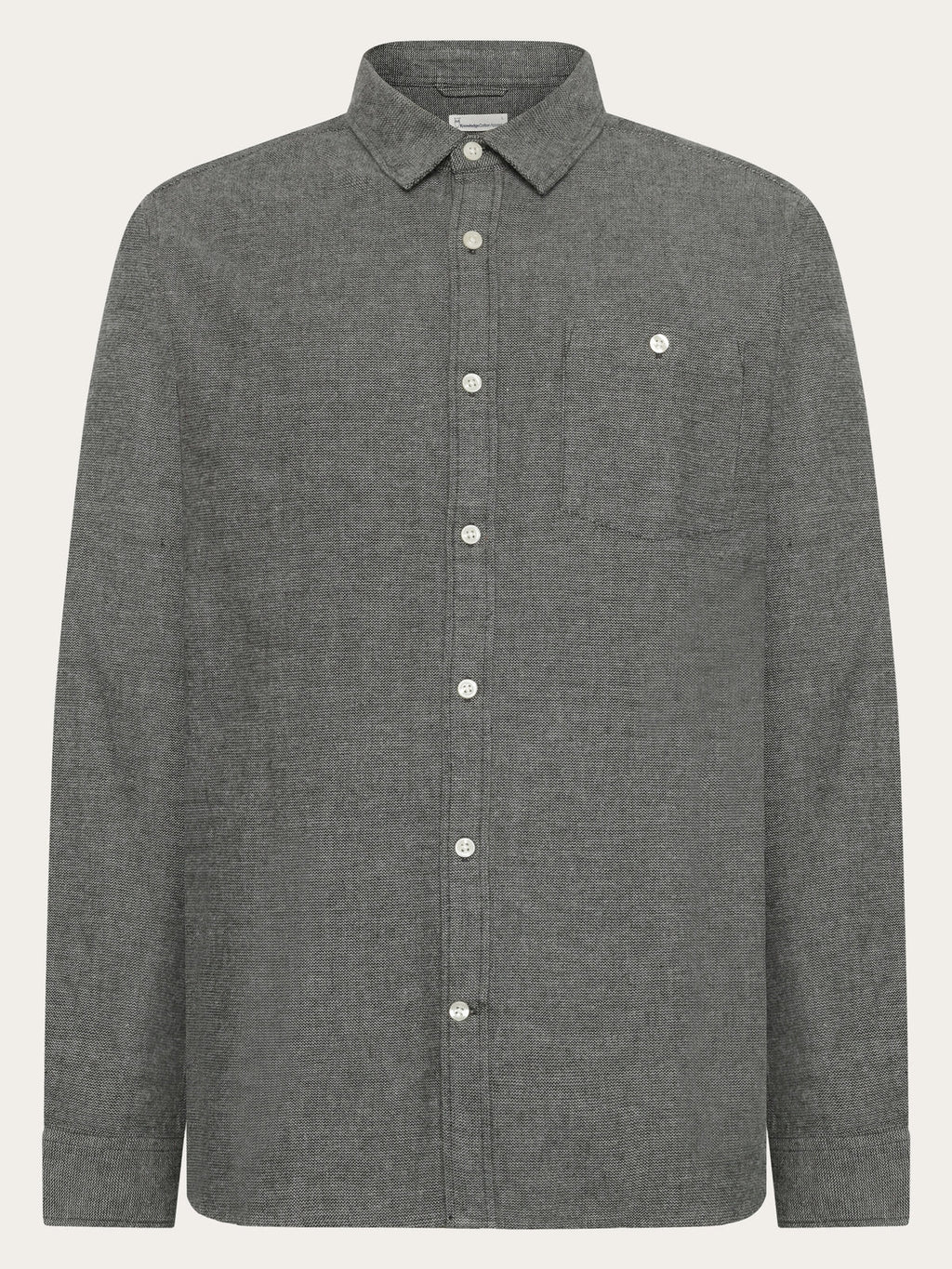 Knowledge Cotton Hemd grün/fishbone