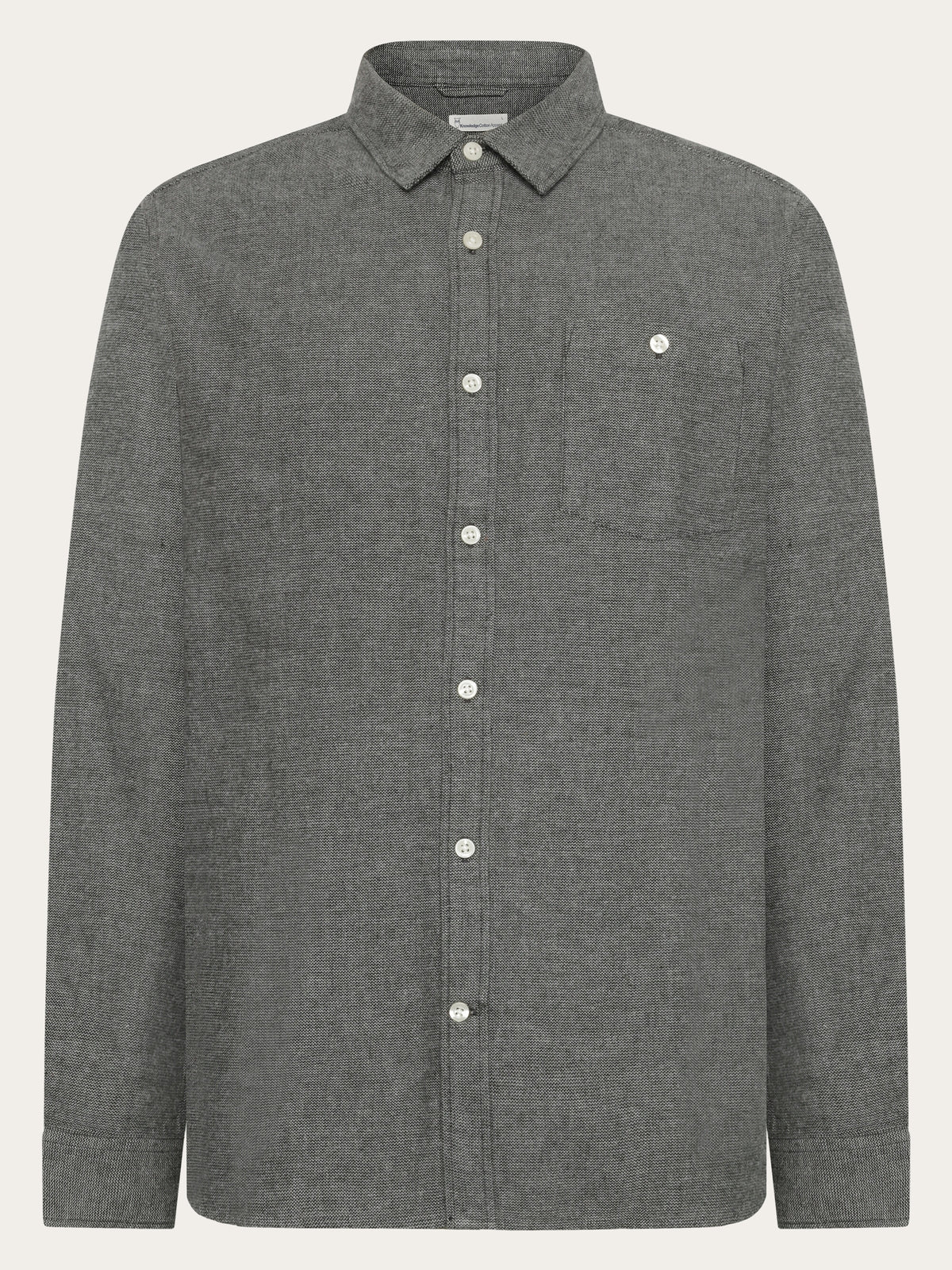 Knowledge Cotton Hemd grün/fishbone