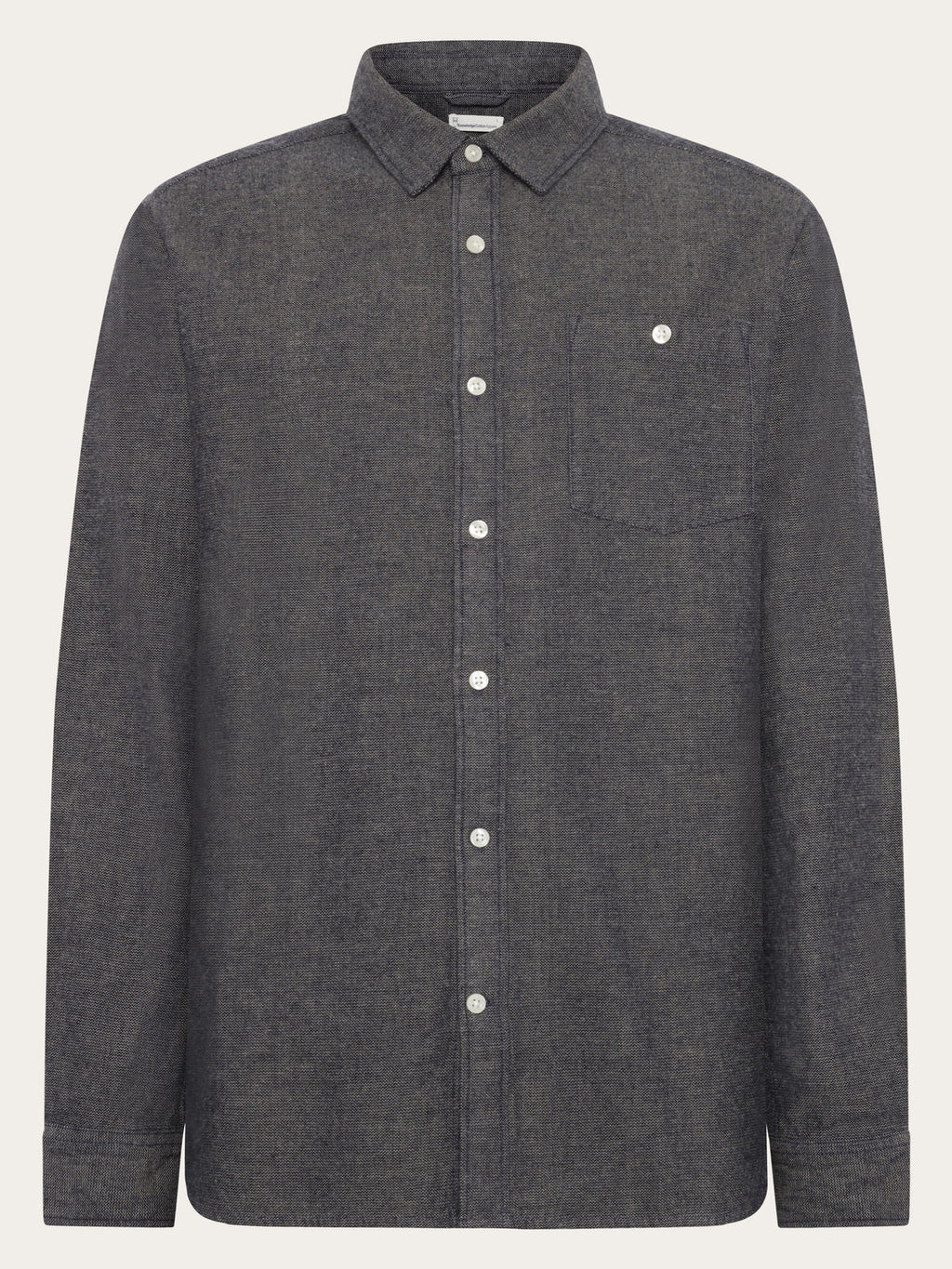 Knowledge Cotton Hemd blau/fishbone