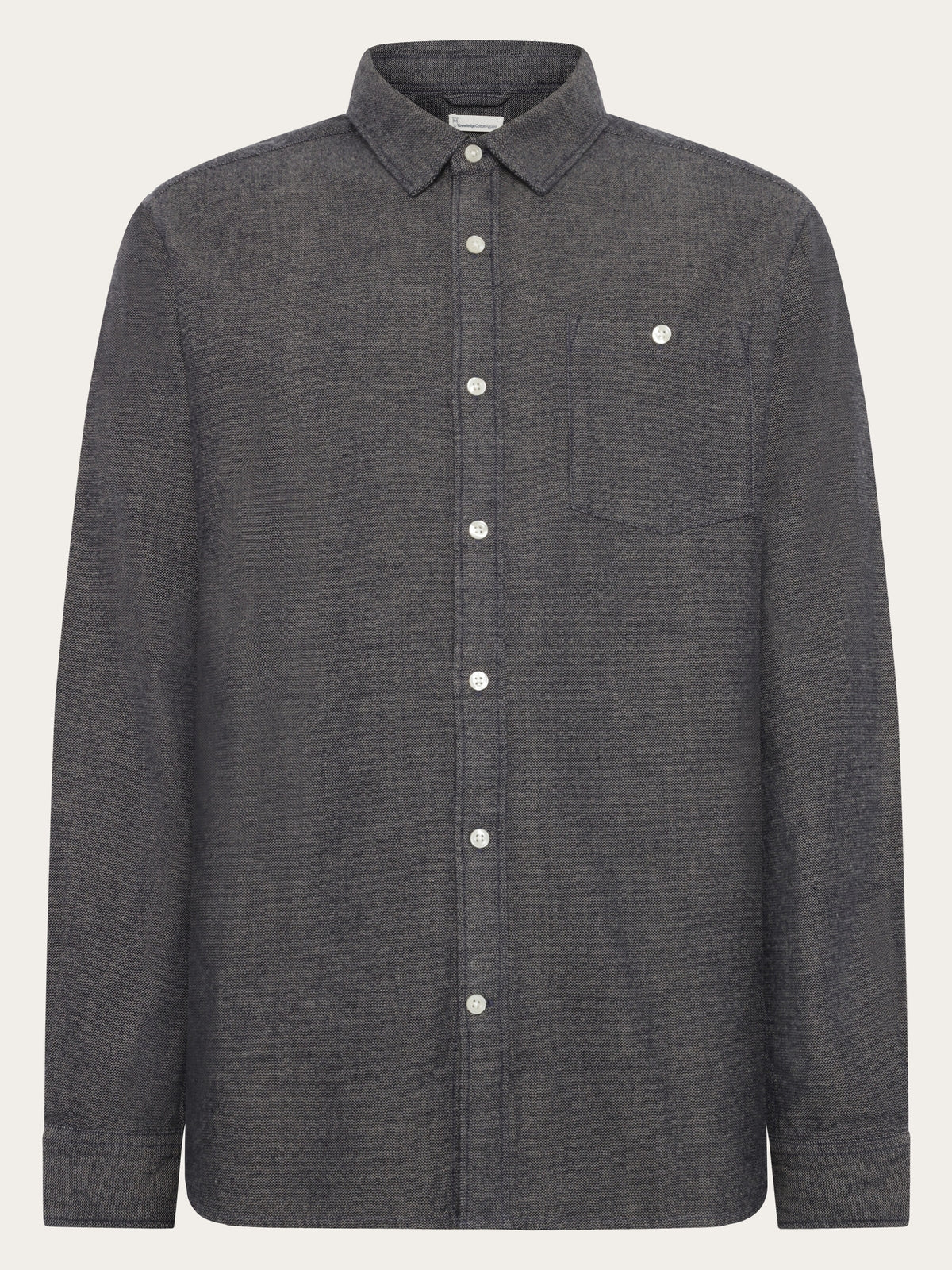 Knowledge Cotton Hemd blau/fishbone