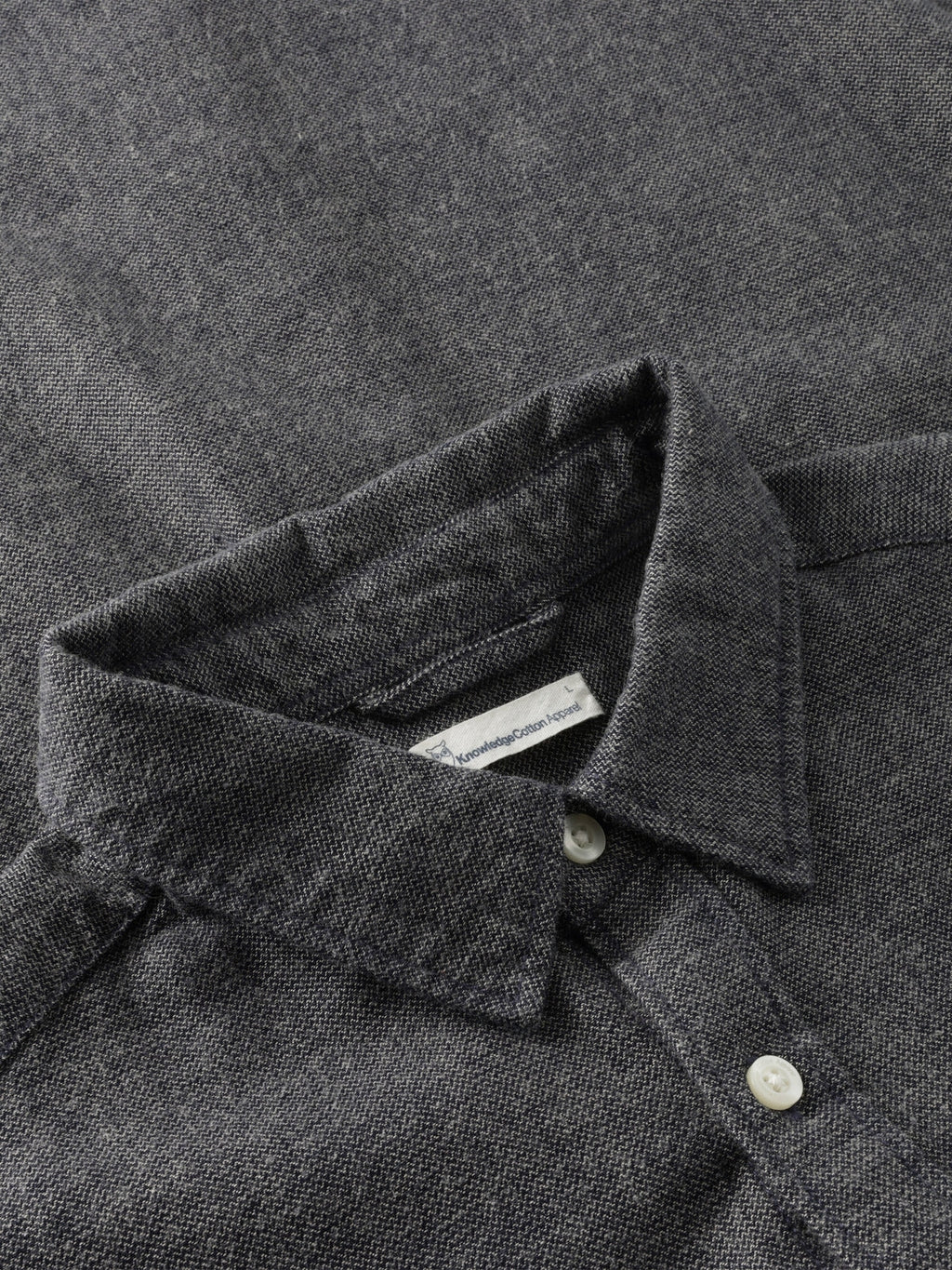Knowledge Cotton Hemd blau/fishbone