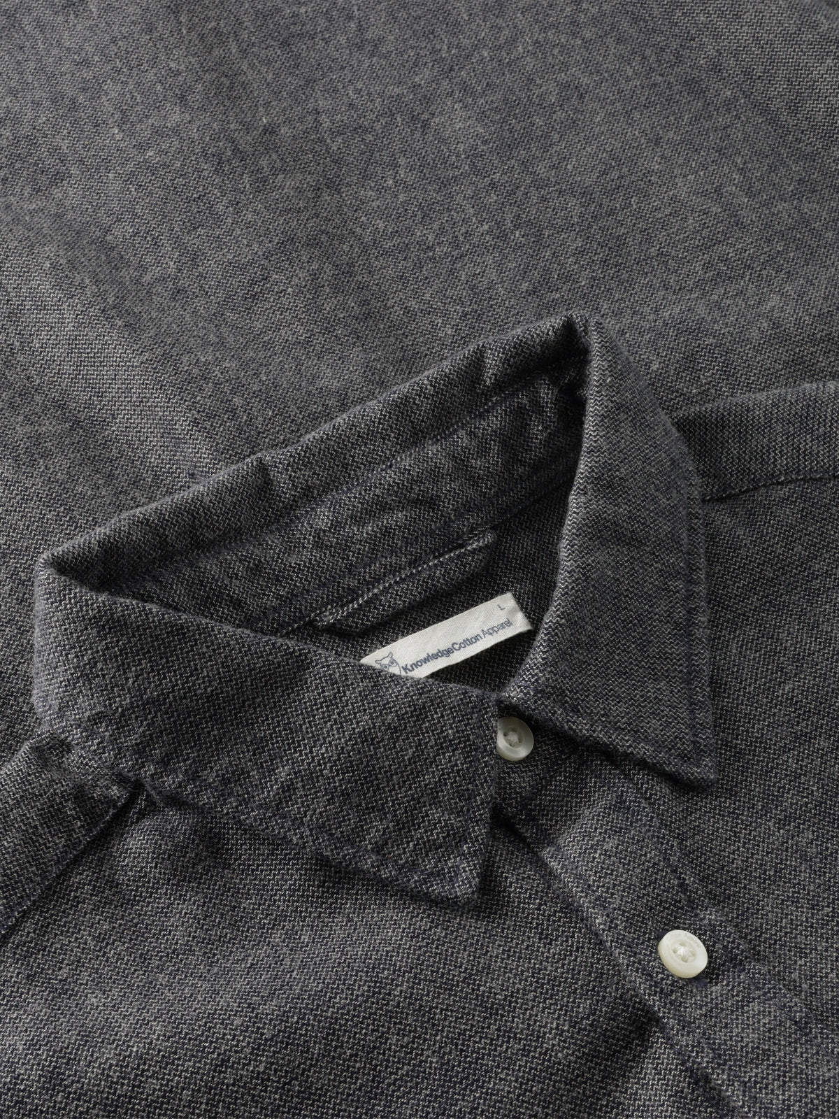 Knowledge Cotton Hemd blau/fishbone