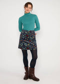 Blutsgeschwister Cordrock "Dreamy Eyes" blau/bunt gemustert
