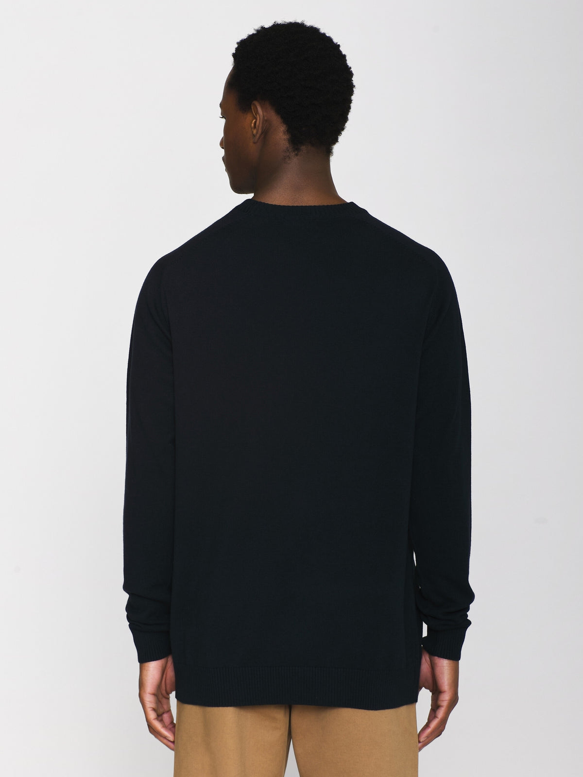 Knowledge Cotton Pullover aus Wolle blau