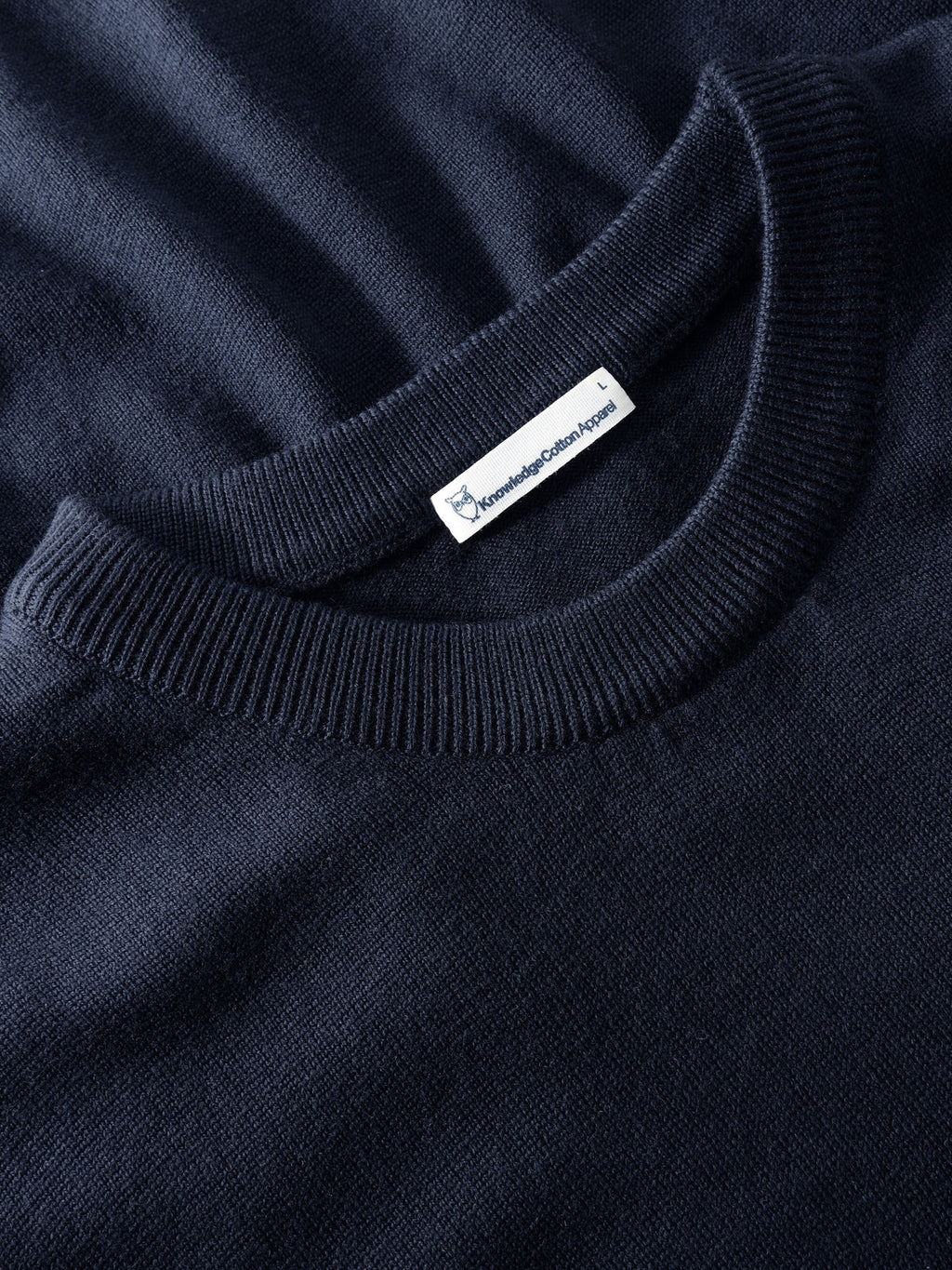 Knowledge Cotton Pullover aus Wolle blau