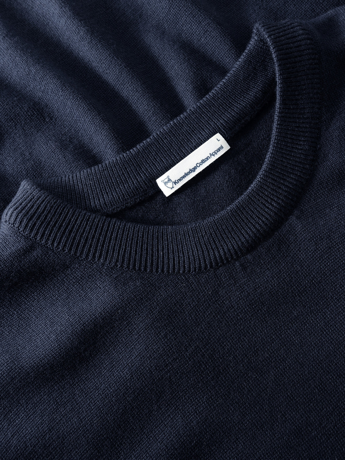 Knowledge Cotton Pullover aus Wolle blau