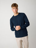 Knowledge Cotton Pullover blau/bubble