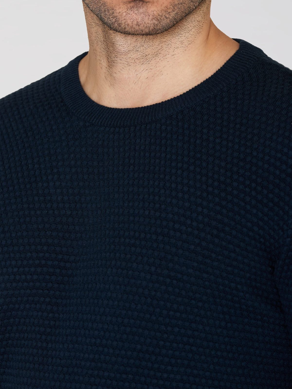Knowledge Cotton Pullover blau/bubble