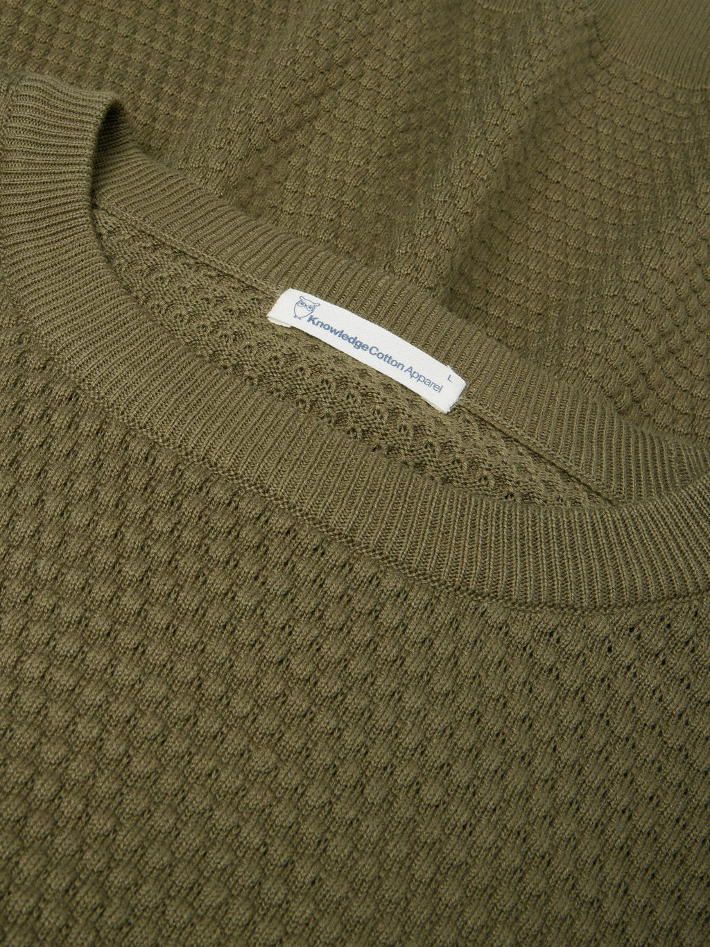 Knowledge Cotton Pullover grün/bubble